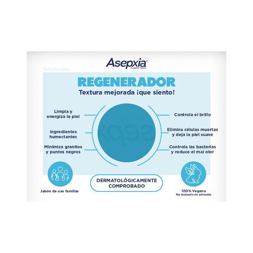 Jabón en Barra Regenerante 100 g Asepxia