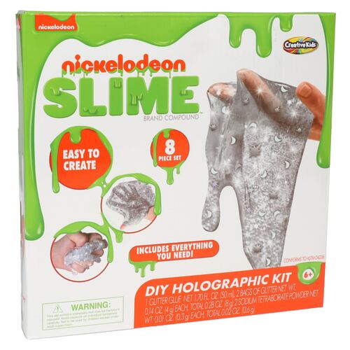 Set Slime Holográfico Nickelodeon ¡8 Piezas!