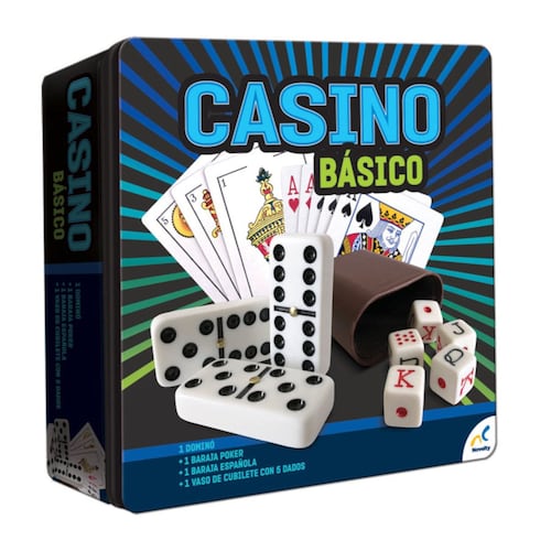 Casino básico Novelty caja metálica