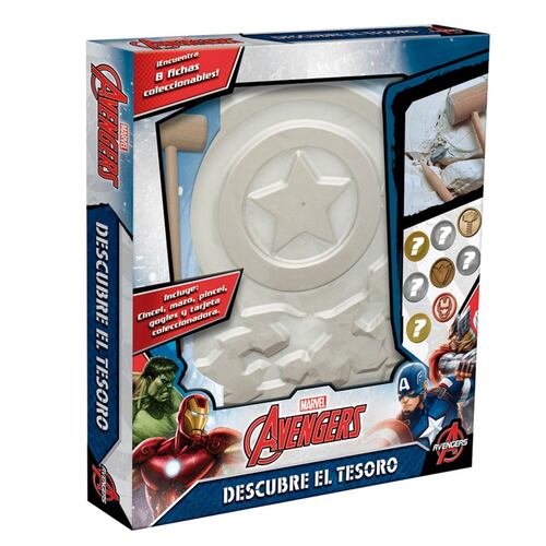 Descubre El Tesoro Avengers, Caja Cartón