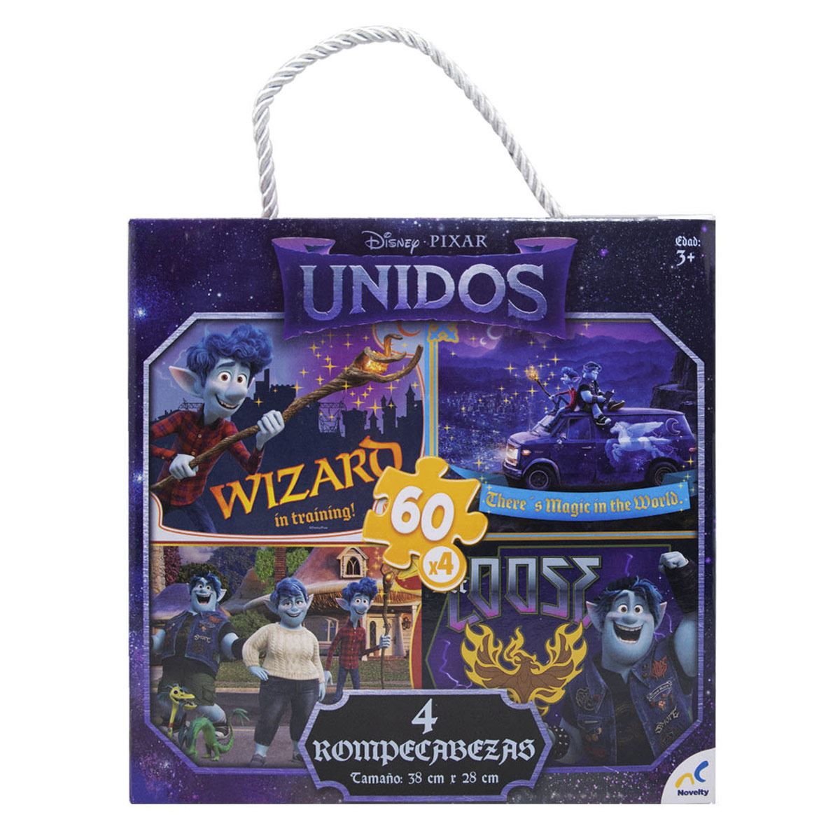 Juego de Mesa Rc 4 En 1 Pixar Unidos 60 Pieza