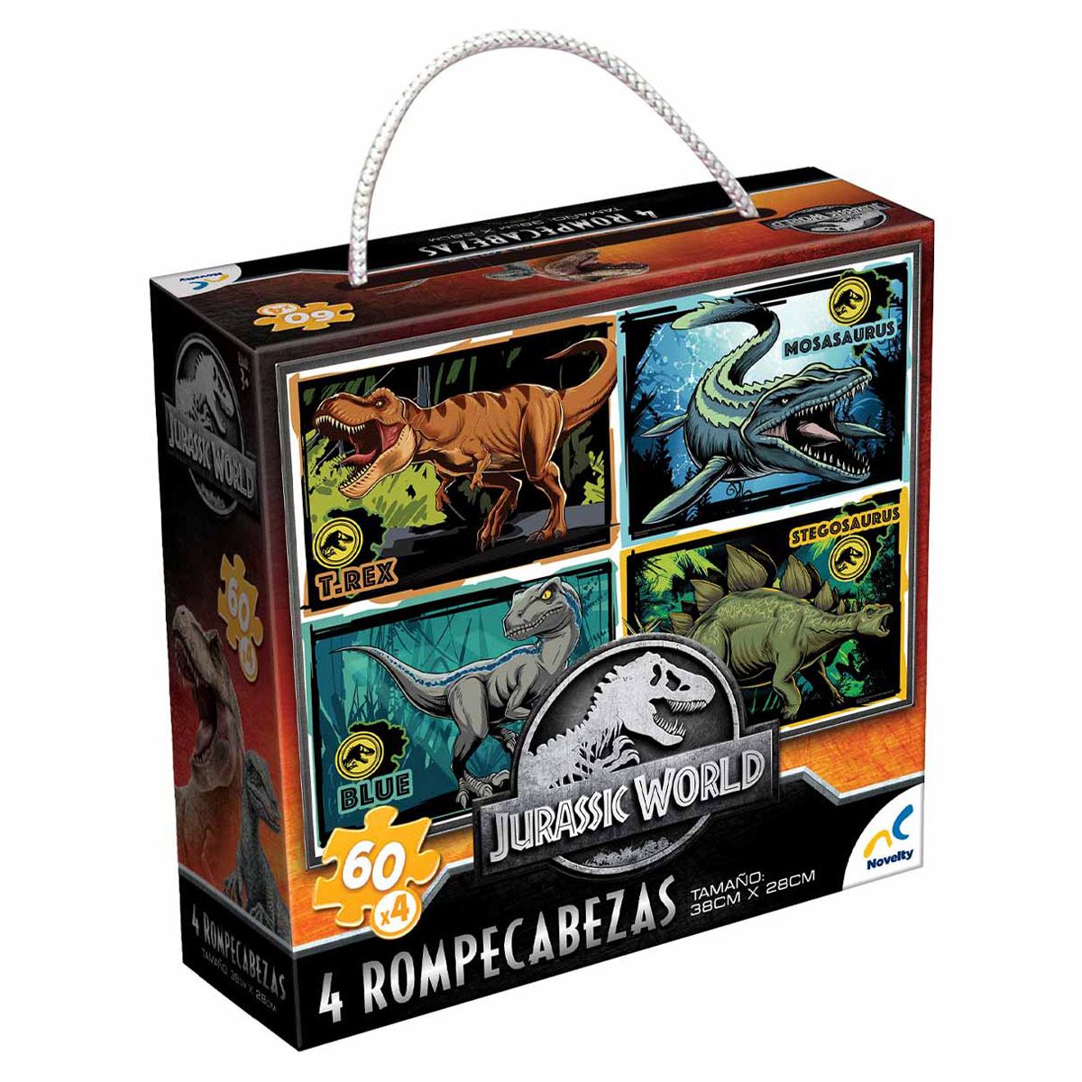 Rompecabezas 4 en 1 Jurassic World