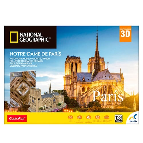 Rompecabezas 3D National Geographic City Travel Paris