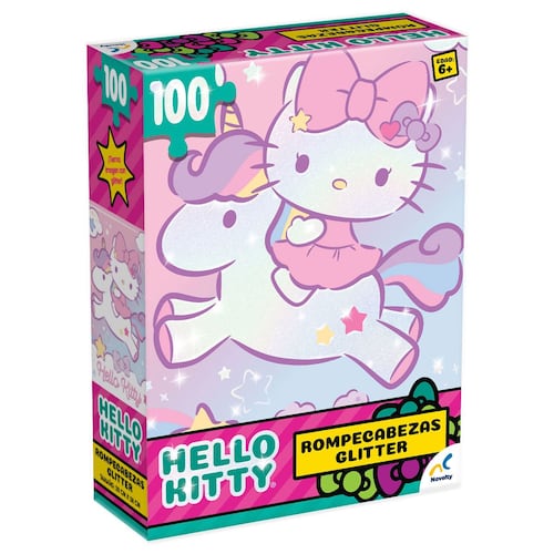Rompecabezas 100pzas Especial Glitter Hello Kitty