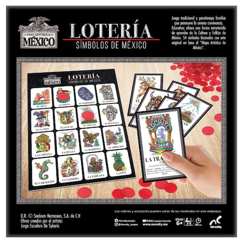 Lotería símbolos de México