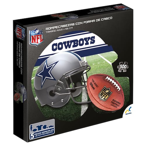 Rompecabezas 500 piezas forma de casto NFL Cowboys