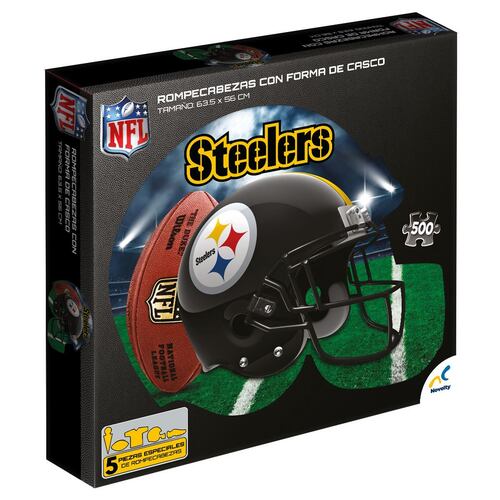 Rompecabezas 500 piezas forma casco NFL Steelers