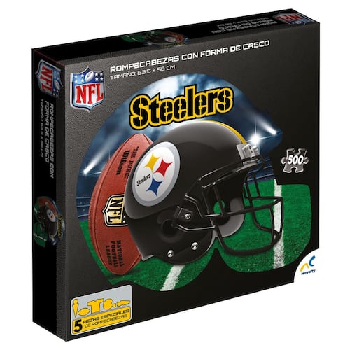 Rompecabezas 500 piezas forma casco NFL Steelers