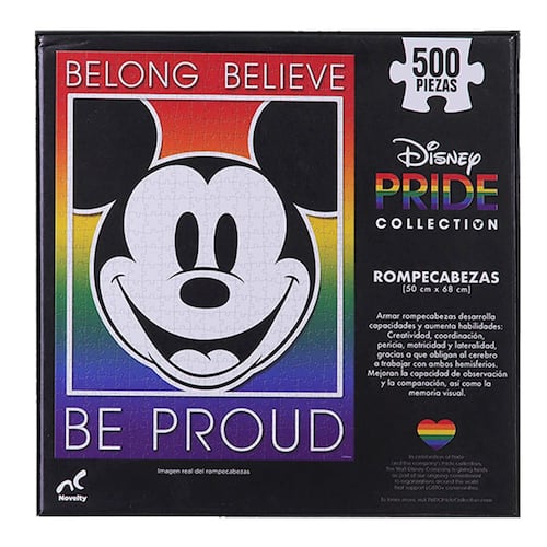 Rompecabezas Coleccionable Mickey Pride de 500 Piezas Caja de Cartón