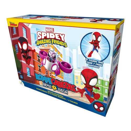 Rompecabezas Spidey and his amazing friends arma y juega Novelty