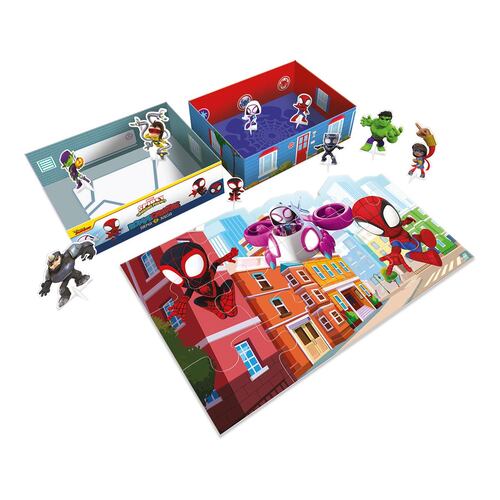 Rompecabezas Spidey and his amazing friends arma y juega Novelty