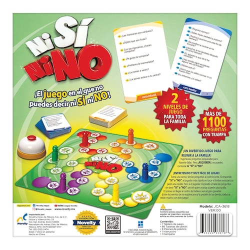 Juego de mesa en familia Ni si ni Novelty