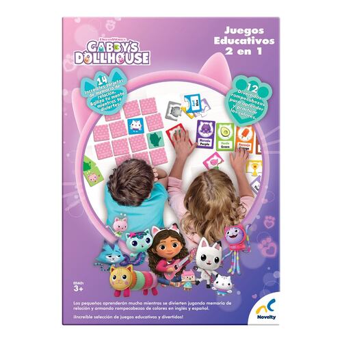 Set de juegos educativos 2 en 1 Gabby's dollhouse Novelty