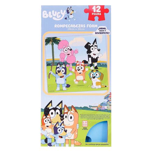 Rompecabezas 12 pzas Foam bluey Novelty
