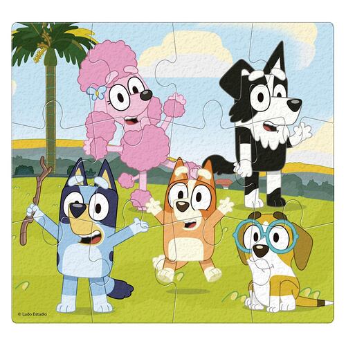 Rompecabezas 12 pzas Foam bluey Novelty