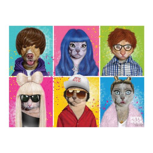 Rompecabezas adulto generico pets rock 500 piezas caja de cartón