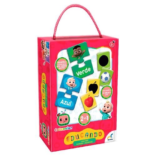Juego De Mesa Preescolar Educando: Cocomelón De Formas, Colores Y Sombras Caja De Cartón