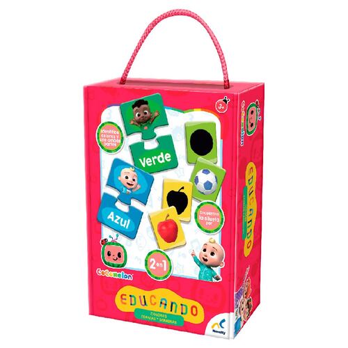 Juego De Mesa Preescolar Educando: Cocomelón De Formas, Colores Y Sombras Caja De Cartón