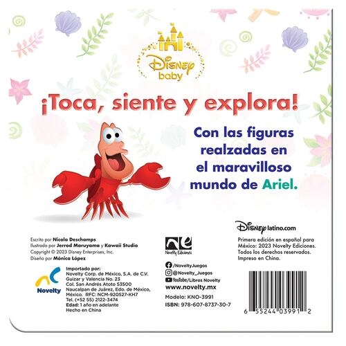 La sirenita - Libro de arte bajo el mar - Disney, de Disney., vol