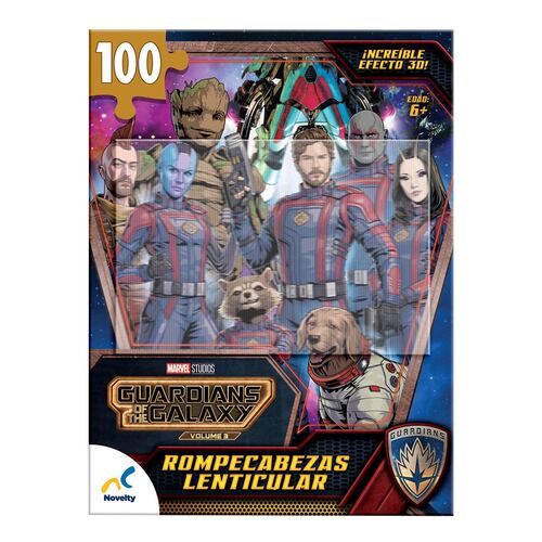 Rompecabezas Lenticular Guardians Of The Galaxy 100 pzas