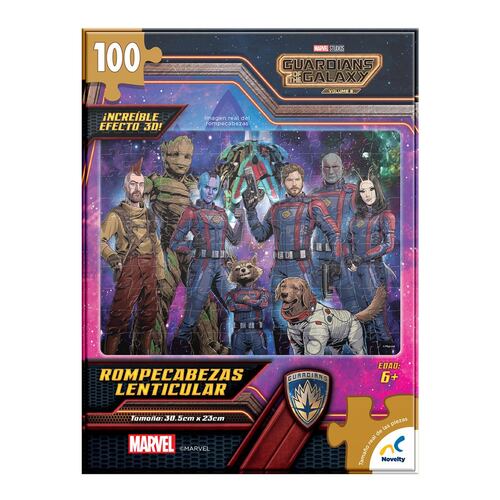 Rompecabezas Lenticular Guardians Of The Galaxy 100 pzas
