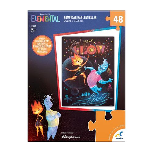 Rompecabezas Lenticular Disney Elemental 48 Piezas