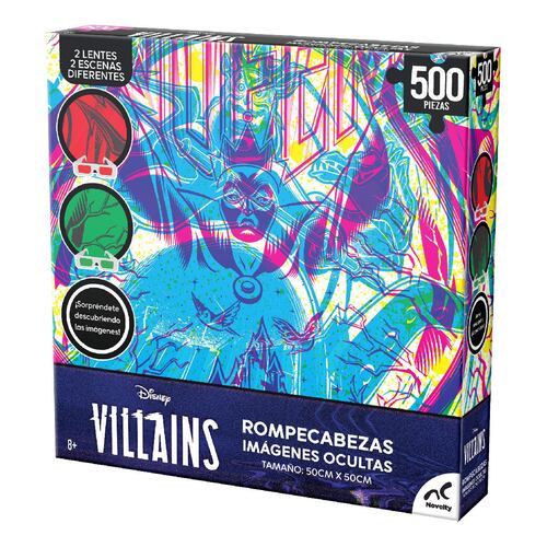 Rompecabezas Imágenes Ocultas Villains 500 piezas