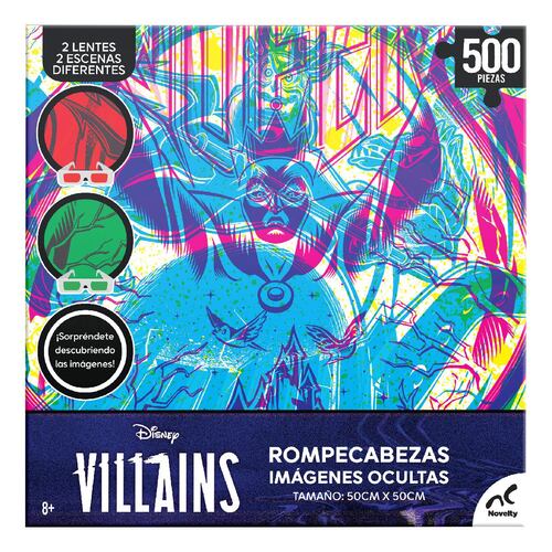 Rompecabezas Imágenes Ocultas Villains 500 piezas
