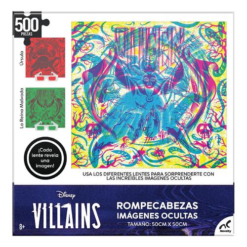 Rompecabezas Imágenes Ocultas Villains 500 piezas