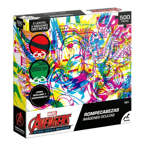 Rompecabezas Imágenes Ocultas Marvel Avengers 500 piezas