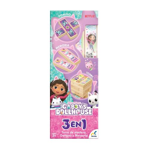 Torre de Madera 3 en 1 Gabby’s Doll House