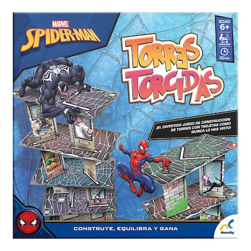 Juego de Mesa Infantil Torres Torcidas Spiderman