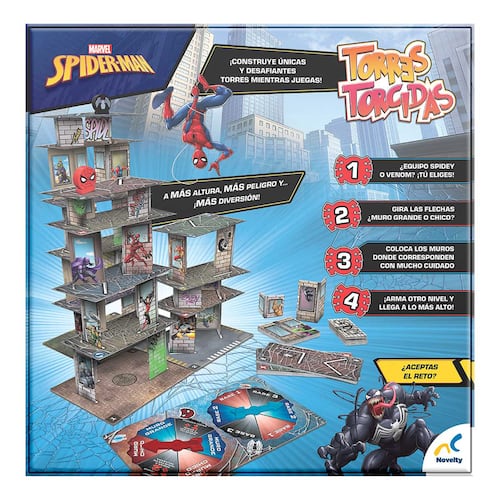 Juego de Mesa Infantil Torres Torcidas Spiderman