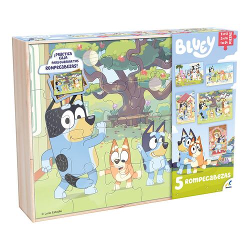 Rompecabezas 5 en 1 Bluey