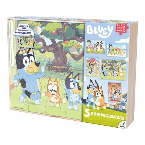 Rompecabezas 5 en 1 Bluey