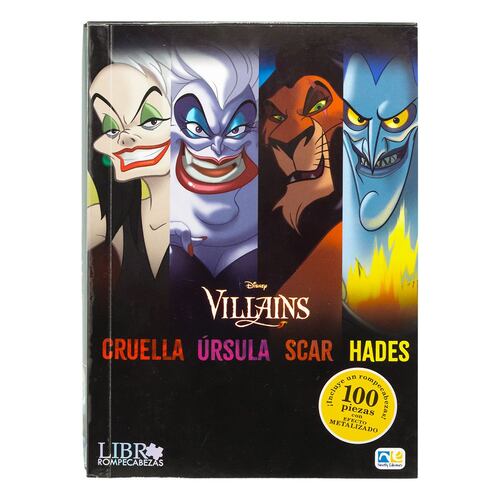 Libro Con Rompecabezas Villanos Disney