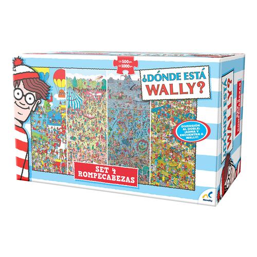 Set de Cajones con 4 rompecabezas ¿Dónde Está Wally? Novelty