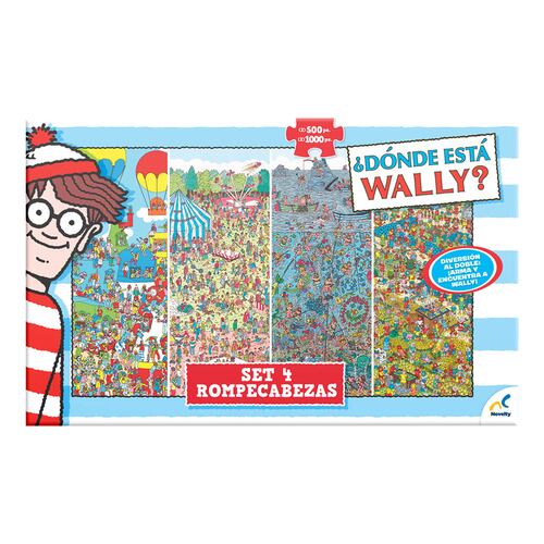 Set de Cajones con 4 rompecabezas ¿Dónde Está Wally? Novelty