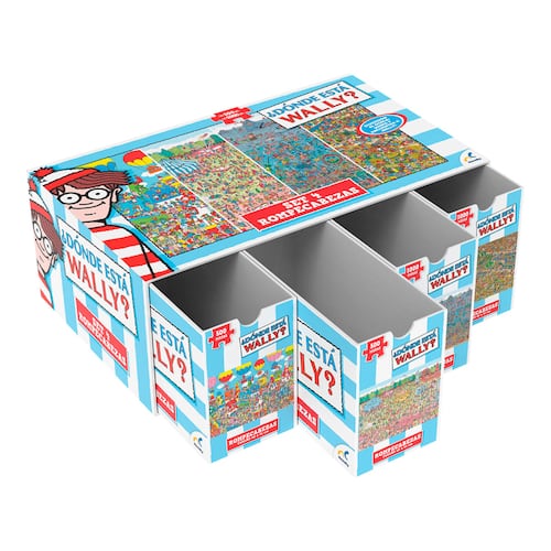 Set de Cajones con 4 rompecabezas ¿Dónde Está Wally? Novelty