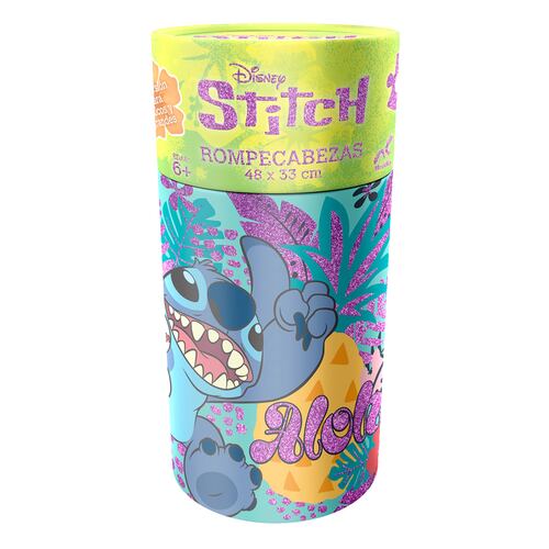 Rompecabezas Infantil Stitch Cilindro NOVELTY 60 Piezas