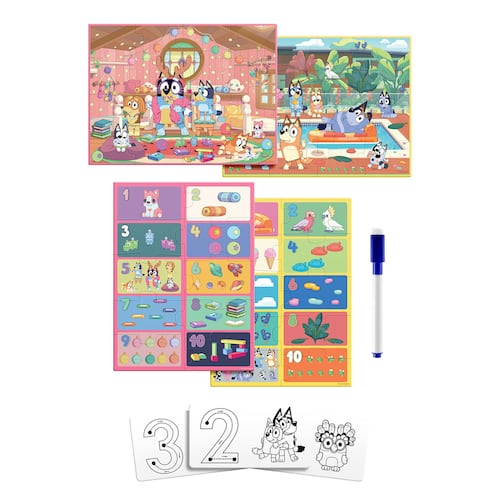 Juego de Mesa Preescolar Educando: Números Cuenta y Traza NOVELTY