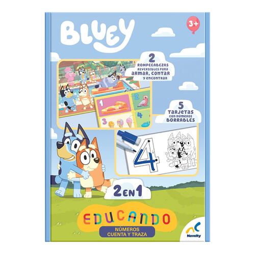 Juego de Mesa Preescolar Educando: Números Cuenta y Traza NOVELTY