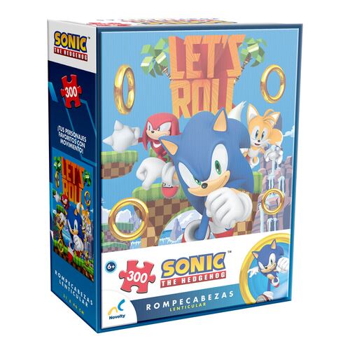 Rompecabezas Lenticular Sonic NOVELTY 300 Piezas