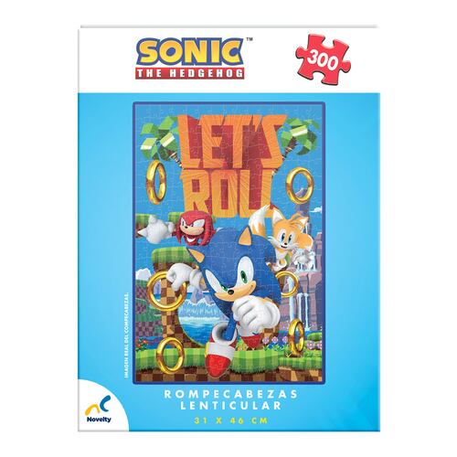Rompecabezas Lenticular Sonic NOVELTY 300 Piezas