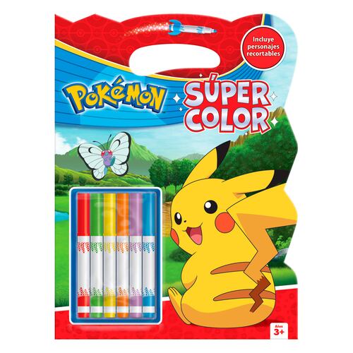 Libro de actividades super color pokémon