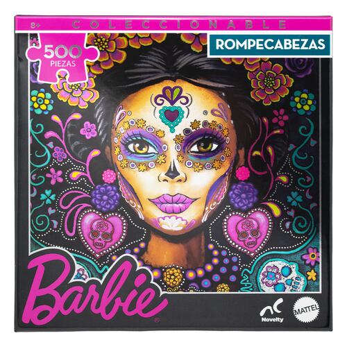 Rompecabezas Coleccionable Metalizado Barbie Catrina 500 Piezas