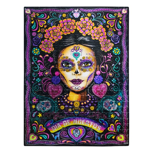 Rompecabezas Coleccionable Metalizado Barbie Catrina 500 Piezas