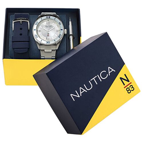 Reloj Nautica N83 NAPFWS132 plata para caballero
