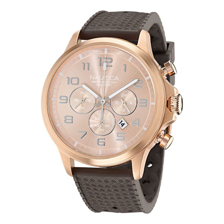 Nautica Orologio Uomo Casual NAPNOS4S1 - Cronografo In Eco-Ceramica Con Cinturino In Fibra Di Grano, Impermeabile 100m