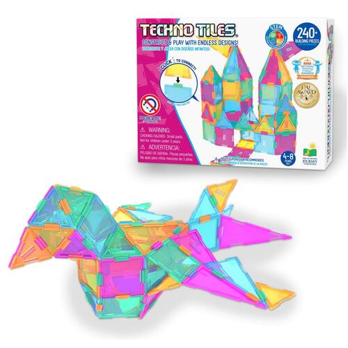 Set de Juego Mosaicos Geométricos Color Patel Arma y Construye Techno Tiles The Learning journey
